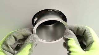 ConTech 2inch Trimless Remodel Downlight Installation [upl. by Sokin]