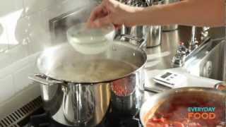 Spaghetti Puttanesca  Everyday Food with Sarah Carey [upl. by Ellehcit311]