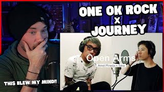 Metal Vocalist Reacts  Open Arms  Journey • Arnel Pineda x Taka One OK Rock [upl. by Rabelais]