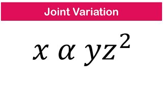 Joint Variation  SHS 2 CORE MATH [upl. by Wunder]