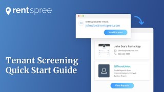 Quick Start Guide to Tenant Screening and Rental Applications with RentSpree V2 [upl. by Hsirrehc]