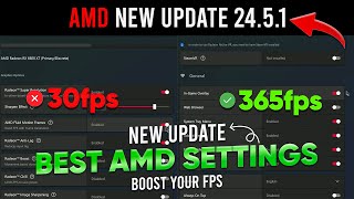 AMD Software Adrenalin Edition 2451 ✅  AMD New Update 2451  Best AMD Settings For Gaming [upl. by Laughton]