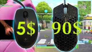 5 Mouse Vs 90 Mouse Fortnite Battle Royale [upl. by Wilona]