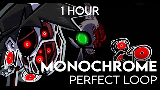 Monochrome V2 1 HOUR Perfect Loop  FNF Hypnos Lullaby  Friday Night Funkin [upl. by Nawaj]