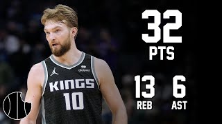 Domantas Sabonis Highlights  Mavericks vs Kings  19th Nov 2023 [upl. by Ailecara]