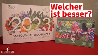 Jahreskalender mit Samen Saatgut Kalender  Das ideale Weihnachtsgeschenk für Gartenfreunde 2023 [upl. by Otilegna]