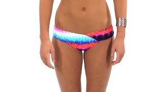 Bikini Lab Set Fire to the Rainbow Asymmetrical Hipster Bottom  SwimOutletcom [upl. by Annoj]