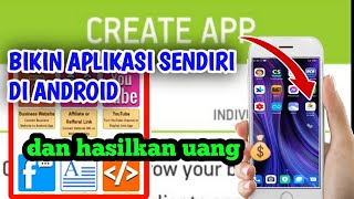 cara membuat aplikasi sendiri di hp android [upl. by Stalk]