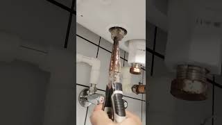 Cleaning process of water heater dirt [upl. by Snow]