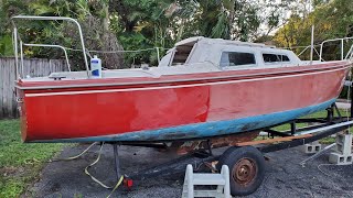 Salty Dawg Miracle Hull Restoration  Free Sailboat Catalina 22 [upl. by Marceau]