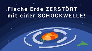 Flache Erde zerstört durch Vulkanausbruch die TongaSchockwelle belegt den Globus [upl. by Cathleen]