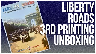 Liberty Roads 3rd Printing Unboxing  Hexasim Games  Wargame Historical Board Game  France WW2 [upl. by Woodall171]