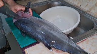 Dogtooth Tuna Cutting and Storing for Rainy Season [upl. by Aguste]