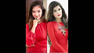 Anushka sen and anahita bhooshan same colour dress dekhake tujko dill bole hay hay song [upl. by Krein398]