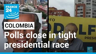 Colombia Voters choose leftist or business magnate in tight race • FRANCE 24 English [upl. by Gavrilla]