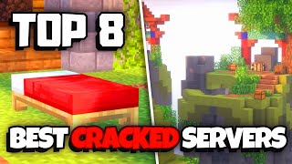 TOP 8 BEST Cracked Minecraft Servers [upl. by Sirad]