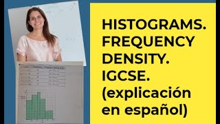 Histograms Frequency density IGCSE explicación en español [upl. by Nanni]