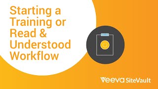 Starting a Training or Read and Understood Workflow [upl. by Ellon]