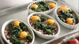 Eggs with Mushrooms and Spinach  Everyday Food with Sarah Carey [upl. by Annahc]