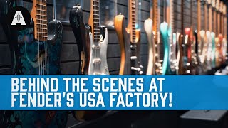 Behind The Scenes At The Fender USA Guitar Factory [upl. by Einnhoj]