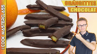 ✅LA MEILLEURE RECETTE DORANGETTES CHOCOLAT MAISON  Des orangettes confites au chocolat noir [upl. by Doro218]