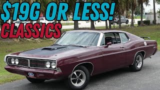 Classic Cars for Sale The Affordable Classic Car Prices are 19900 or Less  All are Drivable [upl. by Whit]