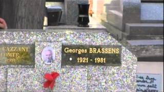 Tombe de Georges Brassens au cimetière du Py à Sète [upl. by Bollinger70]