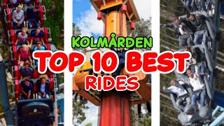 Top 10 rides at Kolmården  Kolmården Sweden  2022 [upl. by Aimerej]