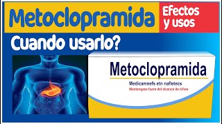 METOCLOPRAMIDA para que sirve metocopramida precauciones y mas [upl. by Aninad]