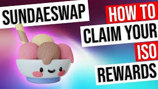 How To Claim SundaeSwap ISO Rewards [upl. by Wayland51]