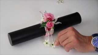 Create a Wrist Corsage using our Simple Elegance Bracelet in pink [upl. by Jorie]