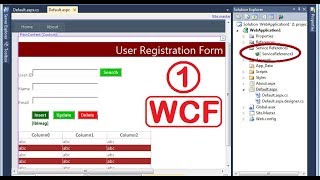 WCF Tutorial Step by Step  insert record into sql server using wcf services in aspnet c [upl. by Hpotsirhc]