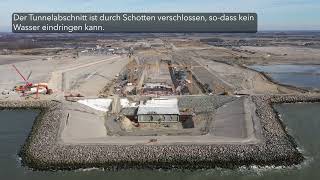 Der Fehmarnbelt Tunnel  Der neue Deich über dem dänischen Tunnelportal ist fertig [upl. by Ativahs301]