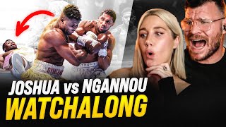 BISPING watches Anthony Joshua vs Francis Ngannou  COMMENTARY and LIVE REACTION [upl. by Duke]