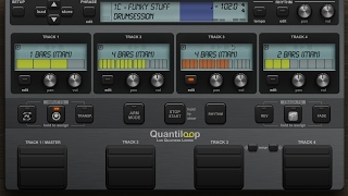 Quantiloop 2  iOS Live Quantizing Looper App Preview  PROMO [upl. by Coleville232]