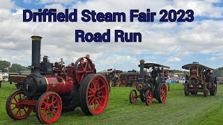 Driffield Steam Fair 2023  Road Run [upl. by Yovonnda]