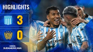 RACING ARG vs SPORTIVO LUQUEÑO  HIGHLIGHTS  CONMEBOL SUDAMERICANA 2024 [upl. by Beverley]