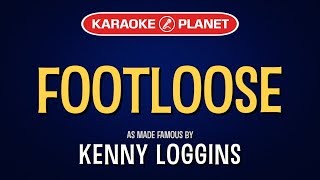 Footloose Karaoke  Kenny Loggins [upl. by Scevo]