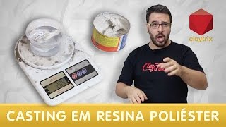 Casting com resina poliéster e massa plástica  Claytrix [upl. by Damiano]