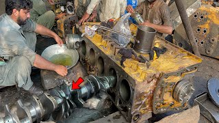 30 Years Old CAT Engine Repairing Process  How To Repair Caterpillar Engine By An Experts [upl. by Firmin]