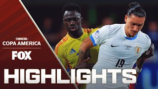 Uruguay vs Colombia Highlights  2024 Copa América  Semifinals [upl. by Comptom]