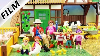 Playmobil Film deutsch Bauernhof besuchen mit Kita Sonnenschein Gruppe Julian im Misthaufen [upl. by Alejo]