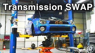 Subaru WRX Transmission Swap Current Mods amp First Drive [upl. by Animlehliw184]