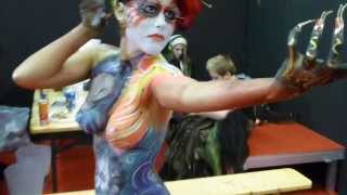 SWISS BODYPAINTING ART 2013 LUGANOBACKSTAGE 2324NOVEMBERFULL HD10 22 [upl. by Eytak959]