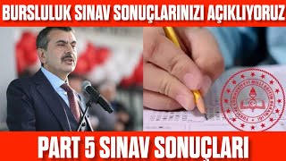 Bursluluk Sınav Sonuçlarınızı Açıklıyoruz PART5 [upl. by Magdau974]