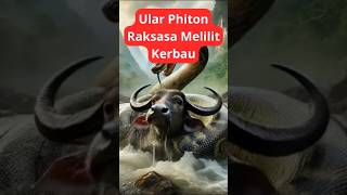 Ular Phyton Raksasa Melilit Kerbau shorts phyton animals [upl. by Zoellick]