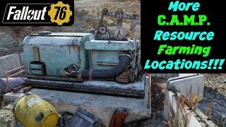 Fallout 76 More CAMP Resource Farming Locations [upl. by Rednave815]