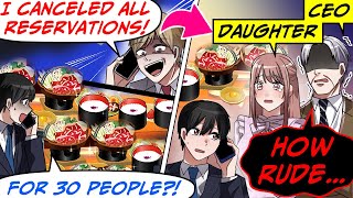 Without Knowing Its the CEOs Daughters Bar My Boss Cancels All Reservations…RomCom Manga Dub [upl. by Sheldon]