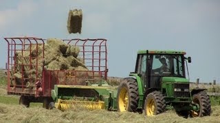 Rolling Oaks Farm  Hay Baling on June 19 2013 [upl. by Hoisch]