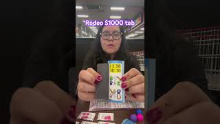 Bingo time Asmr Rodeo tab  1000 Game looking for a horse bingoplayers bingolife playbingo [upl. by Annayat]